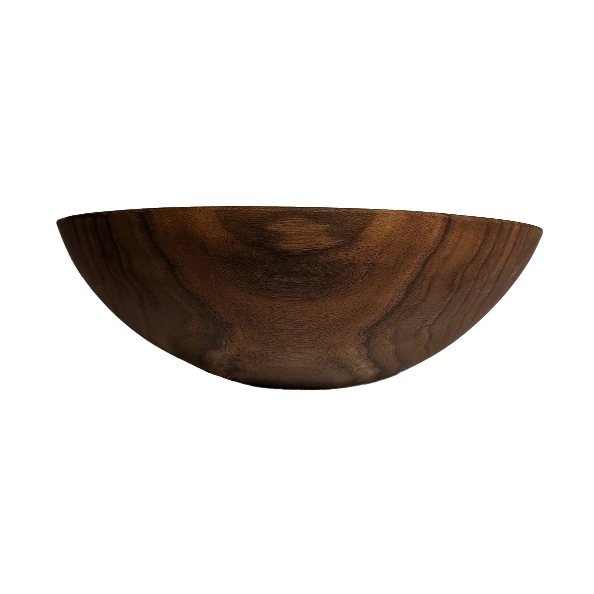 13" Black Walnut Round Bowl