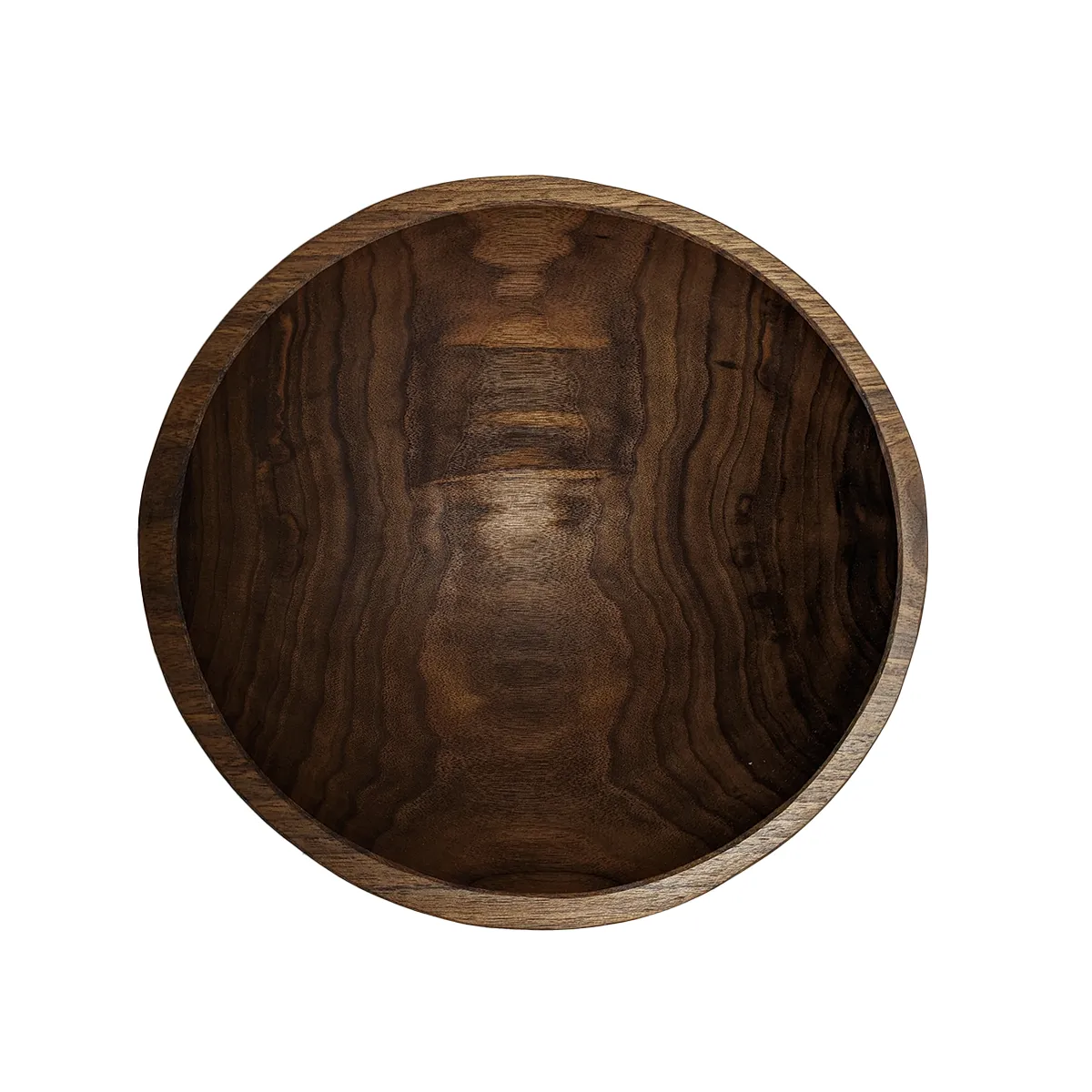 13" Black Walnut Round Bowl