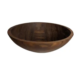 13" Black Walnut Round Bowl