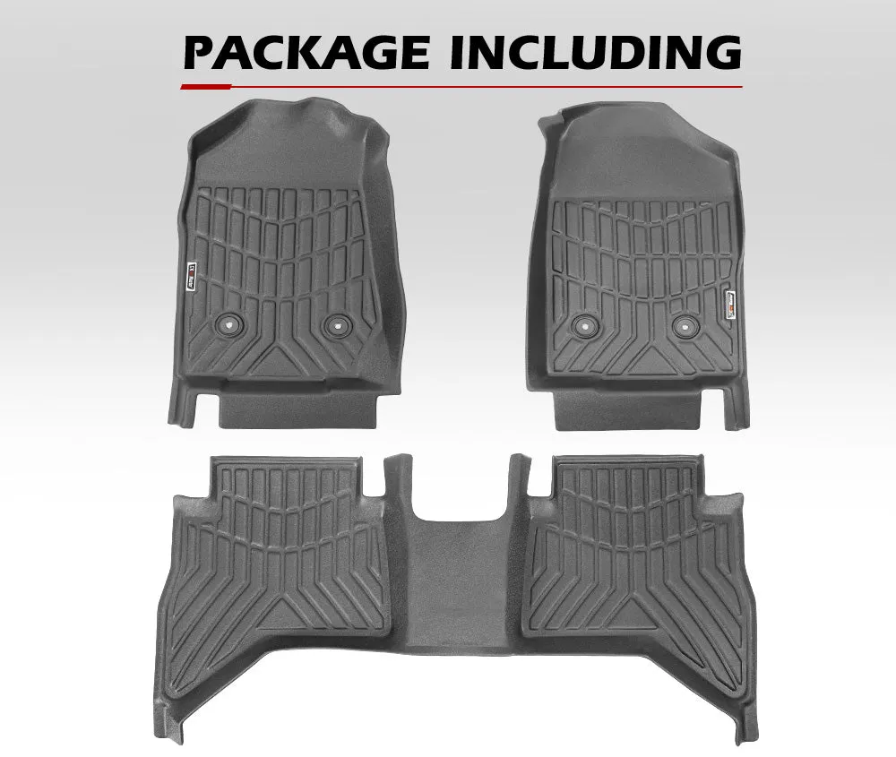 3D TPE Car Floor Mats for Holden Colorado Dual Cab 2012-2020