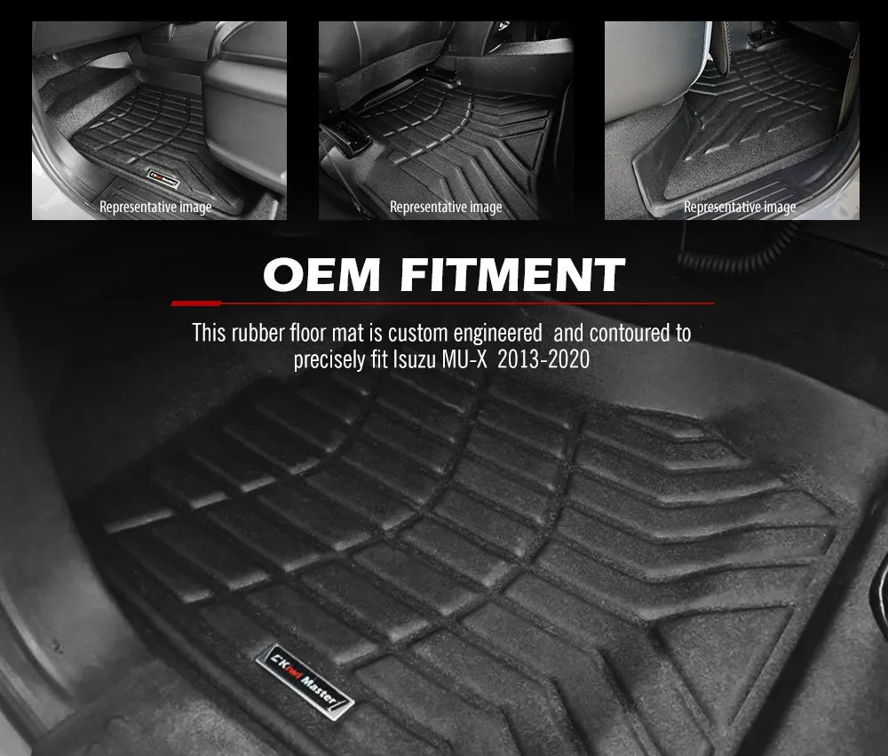 3D TPE Car Floor Mats for Isuzu MU-X 2013-2020