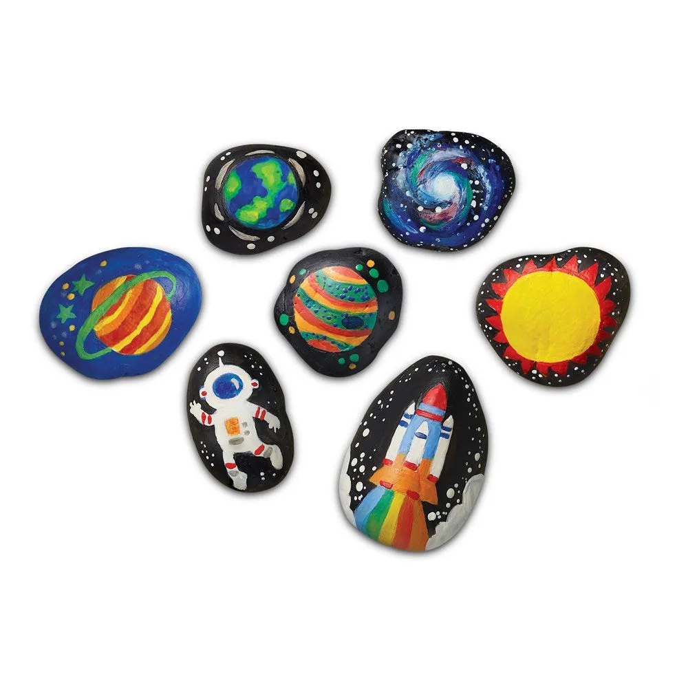 4M - KidzMaker - Glow in the Dark Space Rock Painting