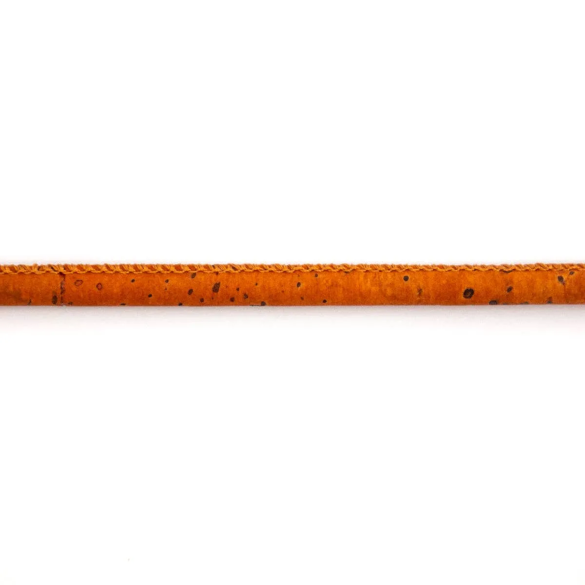 5mm round orange cork cord COR-332(10 meters)