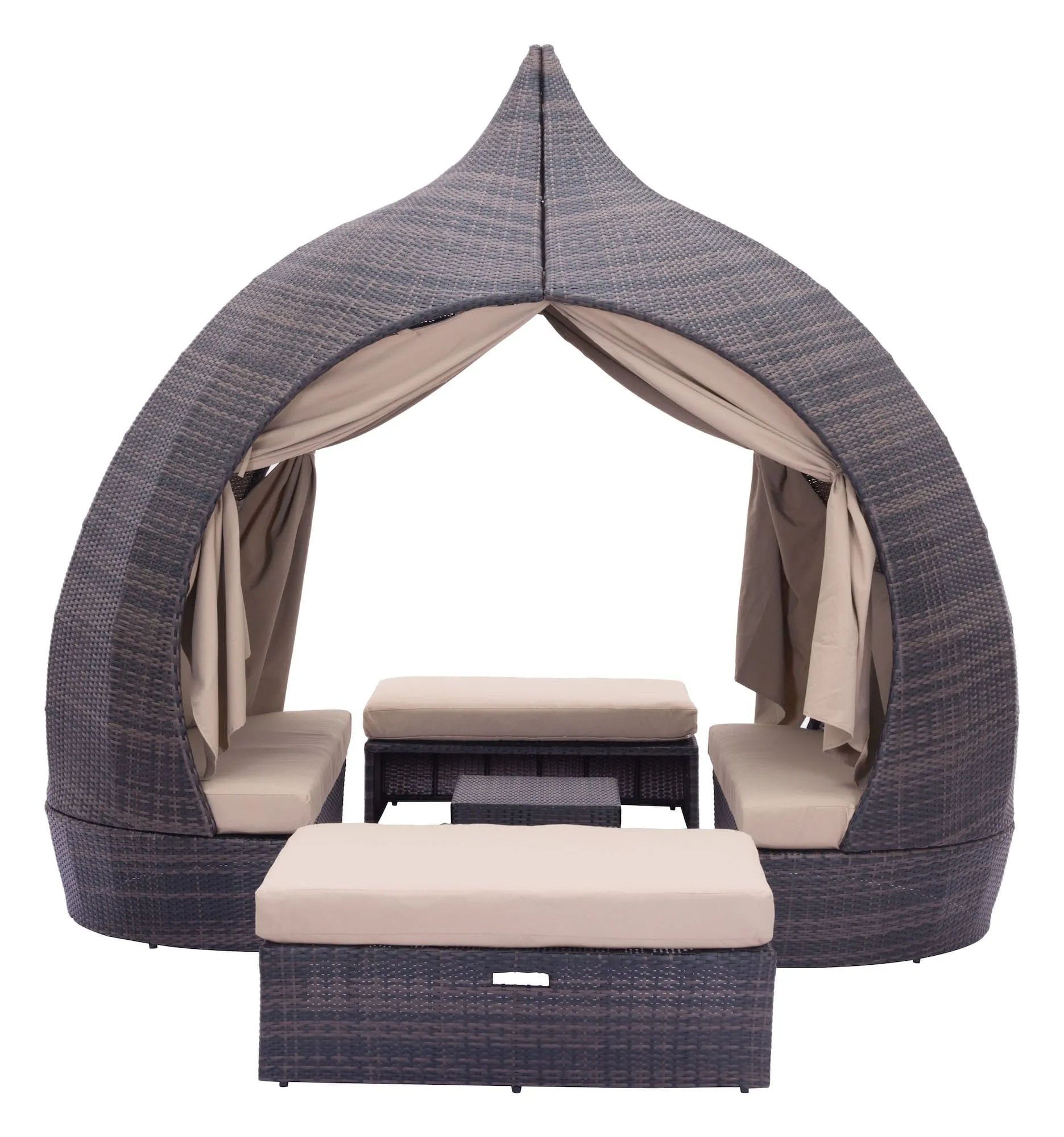 A Majestic Majorca Daybed, Includes 2 Ottomans, Cushions & Pillows & Delivered Free.