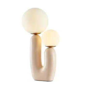 Abstract Double Pronged Table Lamp