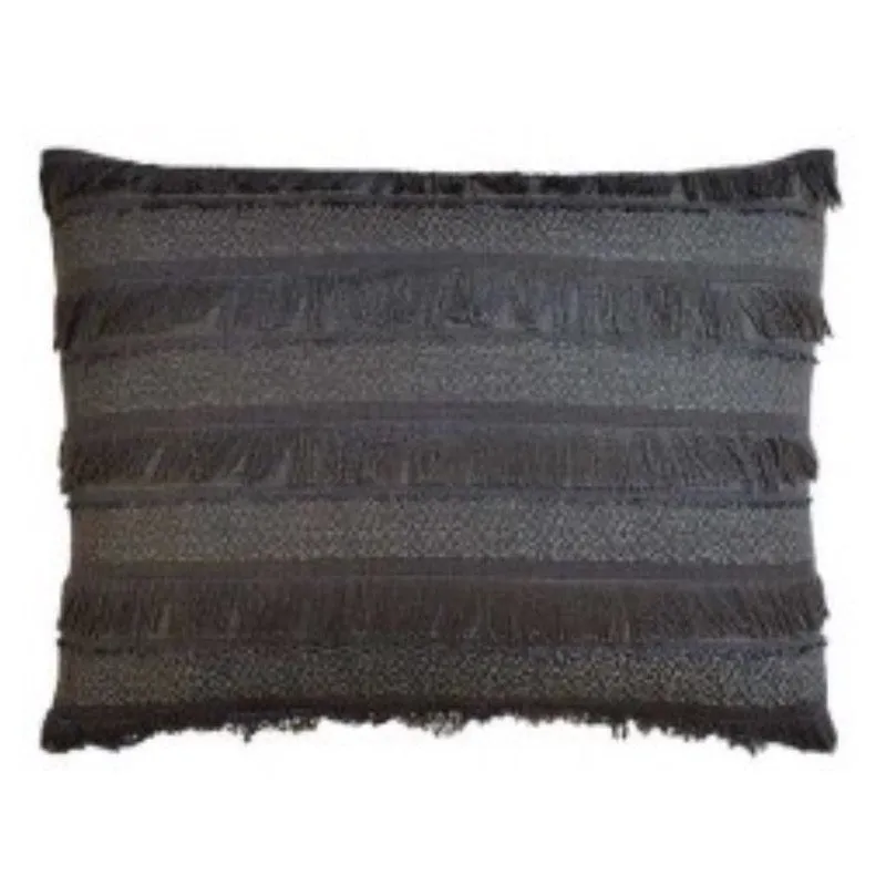 Acadia Charcoal Throw Pillow by Ryan Studio