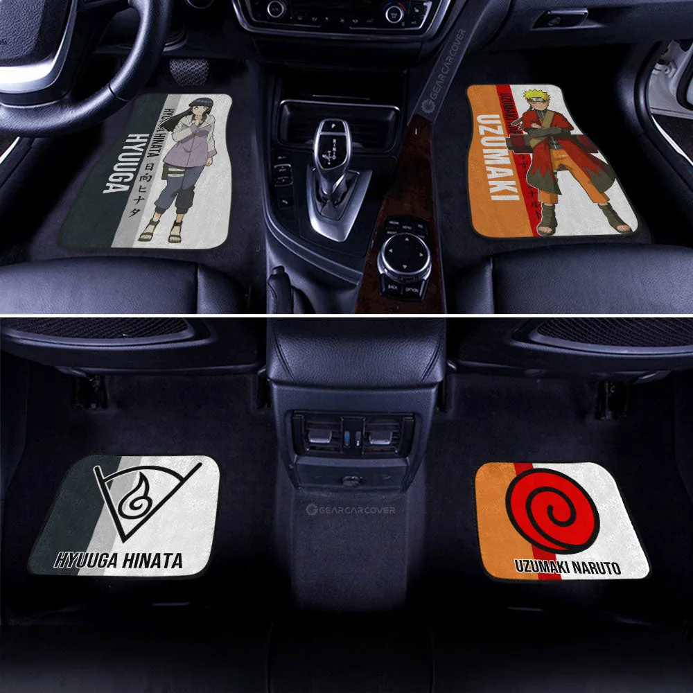 And Hinata Car Floor Mats Custom Anime Car Accessories For Fans