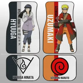 And Hinata Car Floor Mats Custom Anime Car Accessories For Fans