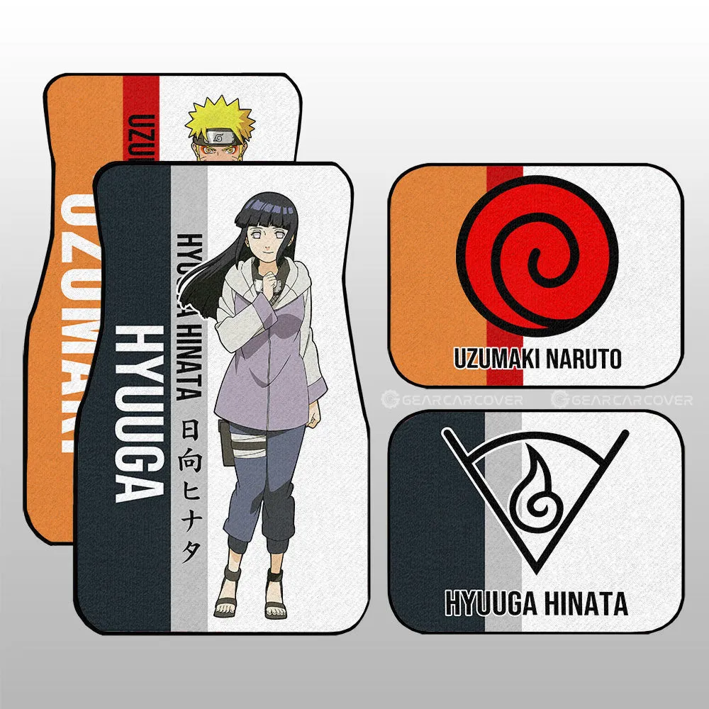 And Hinata Car Floor Mats Custom Anime Car Accessories For Fans