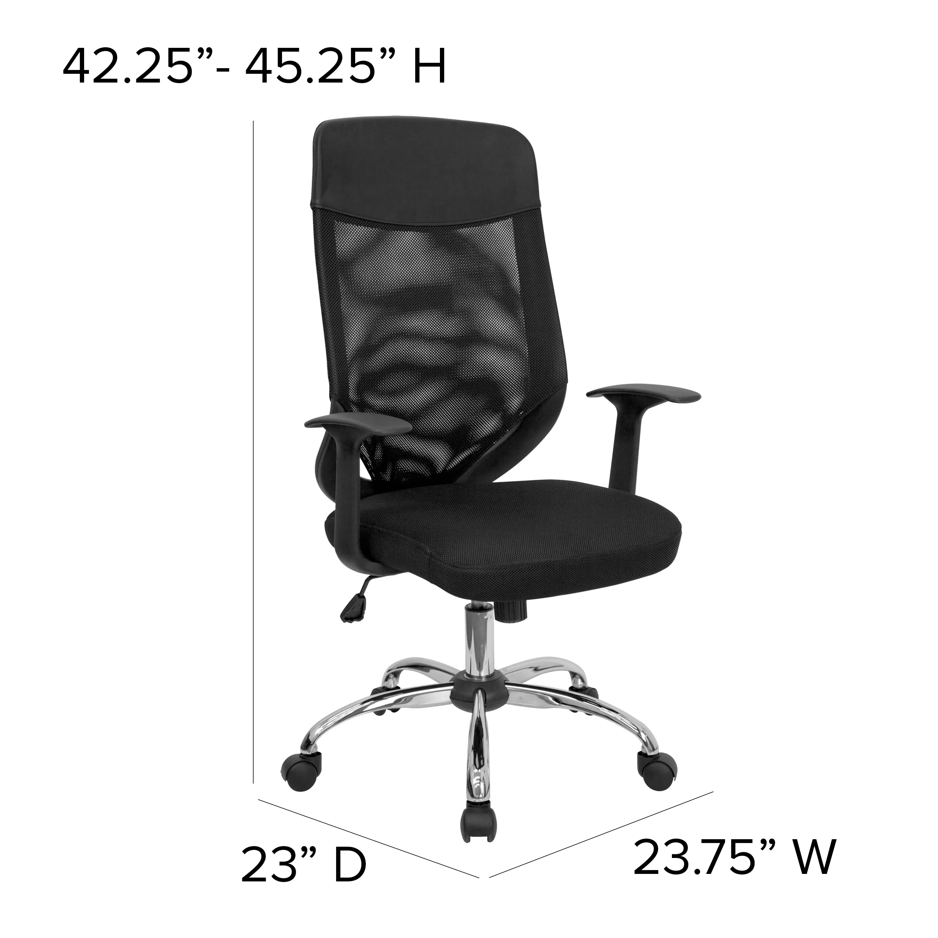 Black High Back Mesh Chair LF-W952-GG