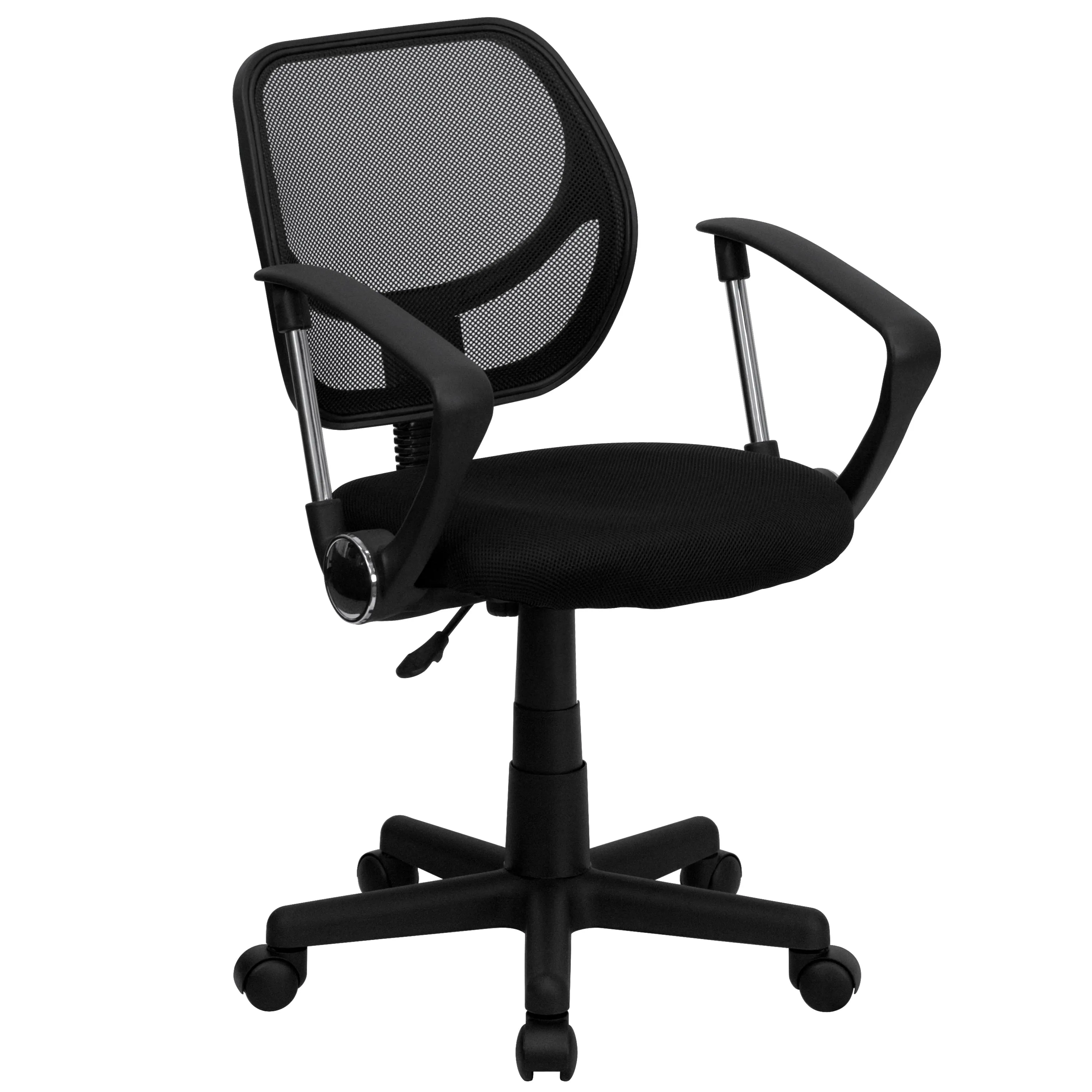 Black Low Back Task Chair WA-3074-BK-A-GG