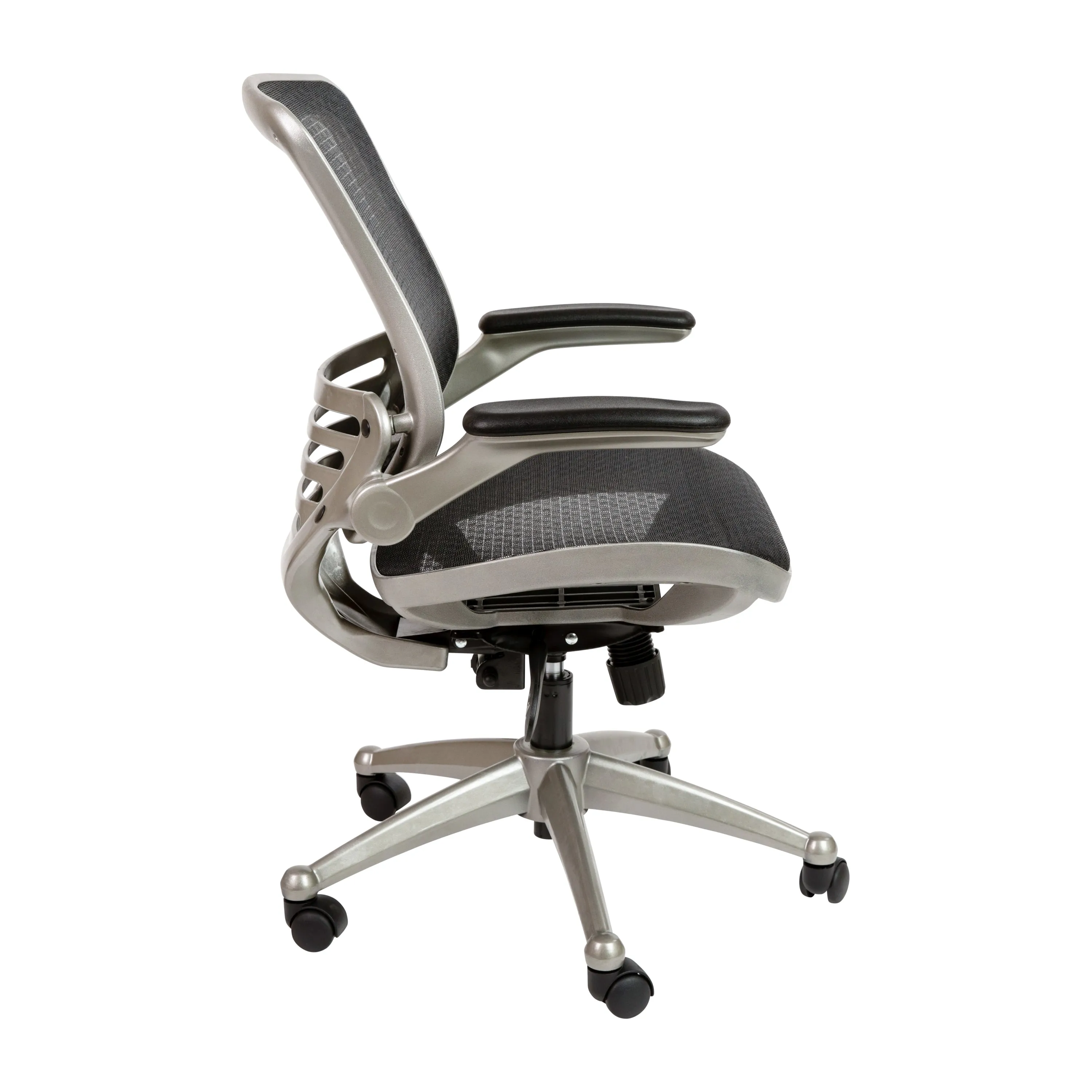 Black Mid-Back Mesh Chair BL-8801X-BK-GR-GG