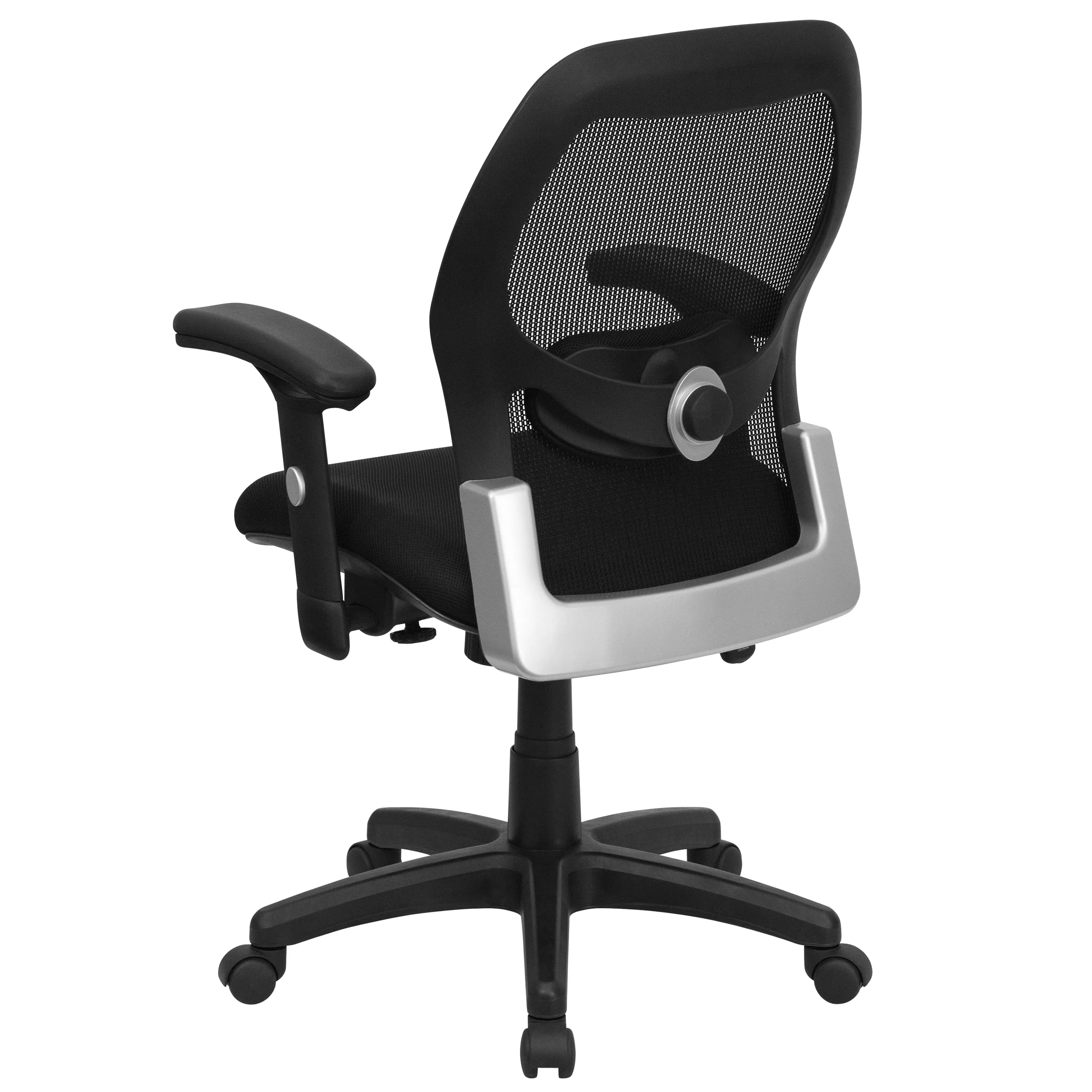 Black Mid-Back Mesh Chair LF-W42B-GG