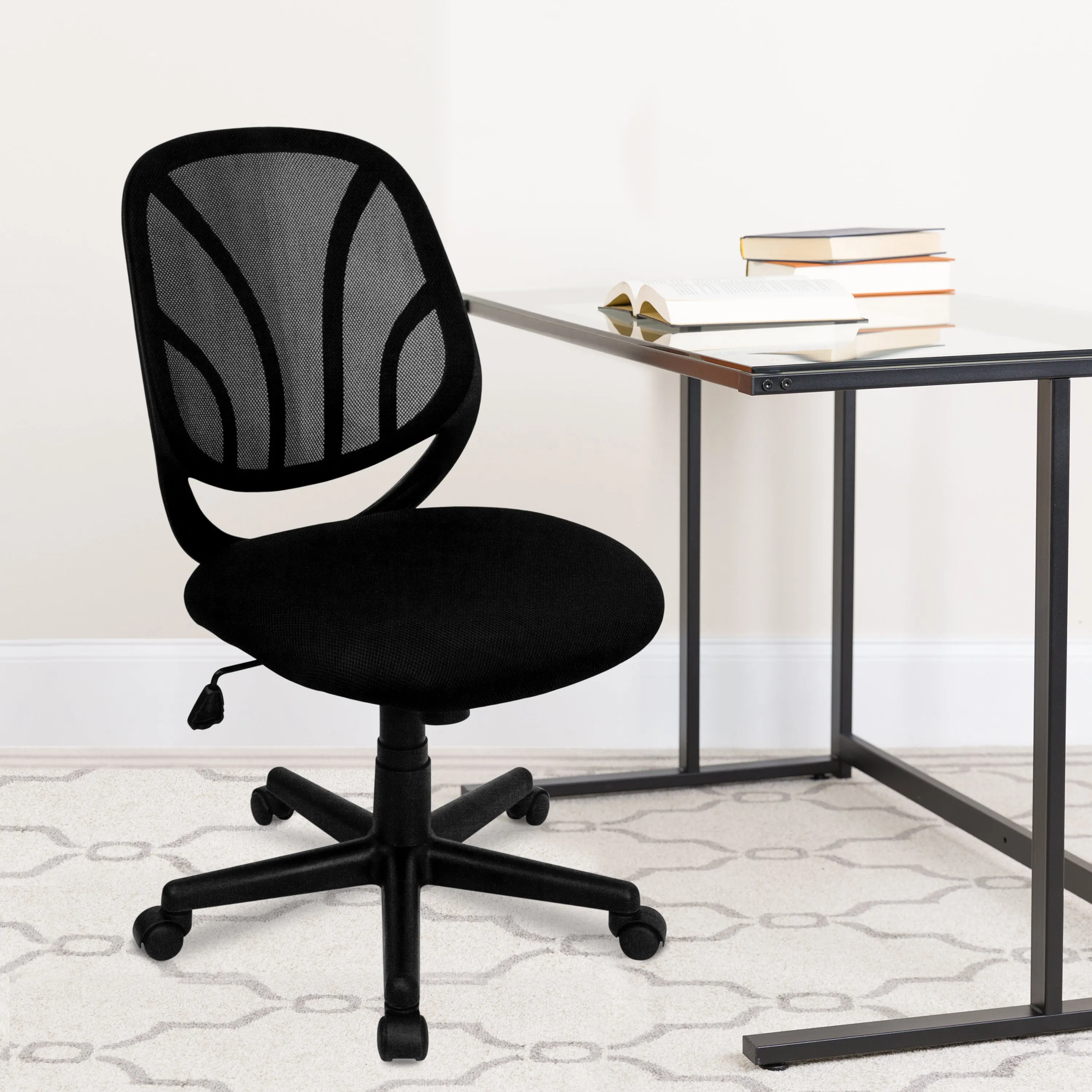 Black Mid-Back Task Chair GO-WY-05-GG