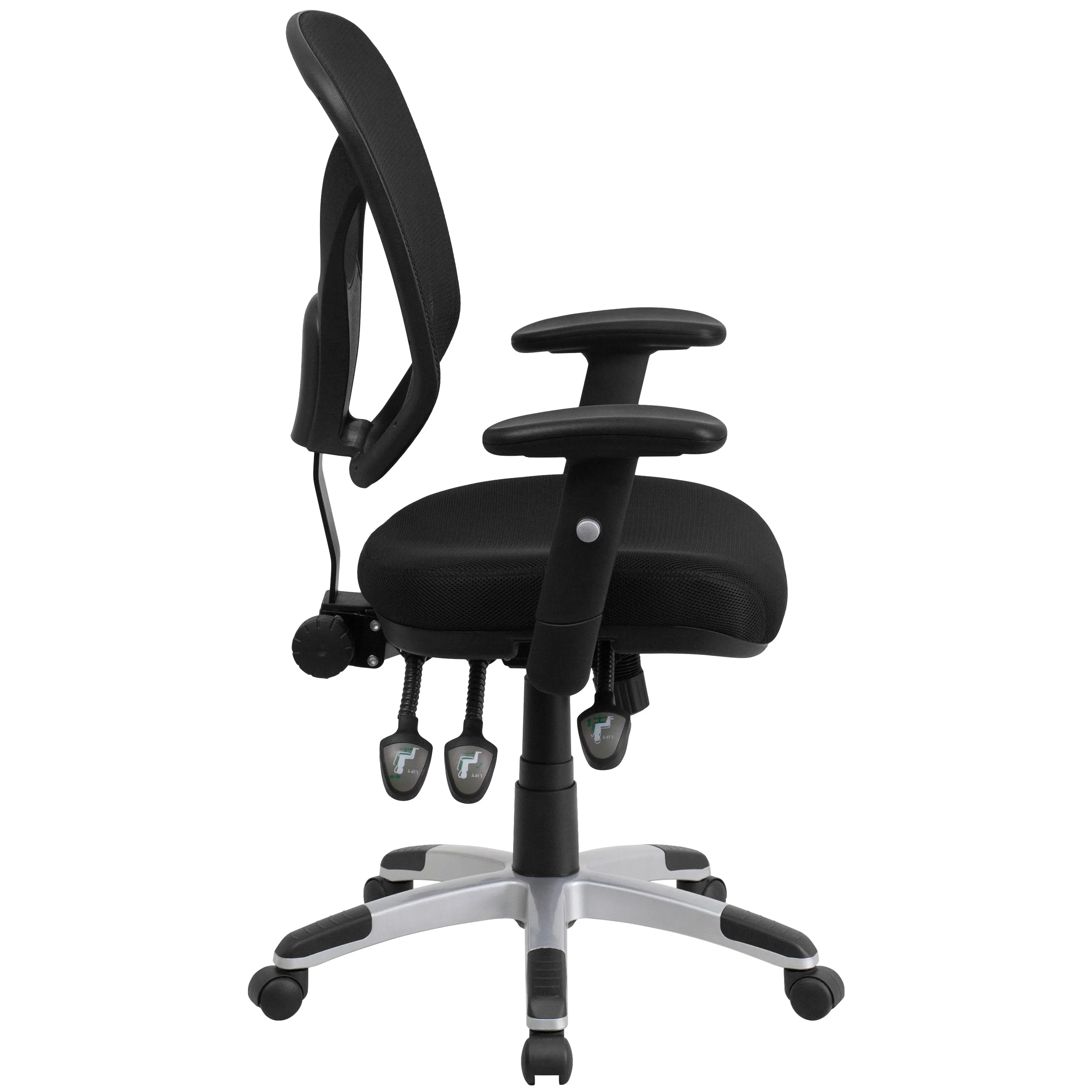 Black Mid-Back Task Chair GO-WY-89-GG