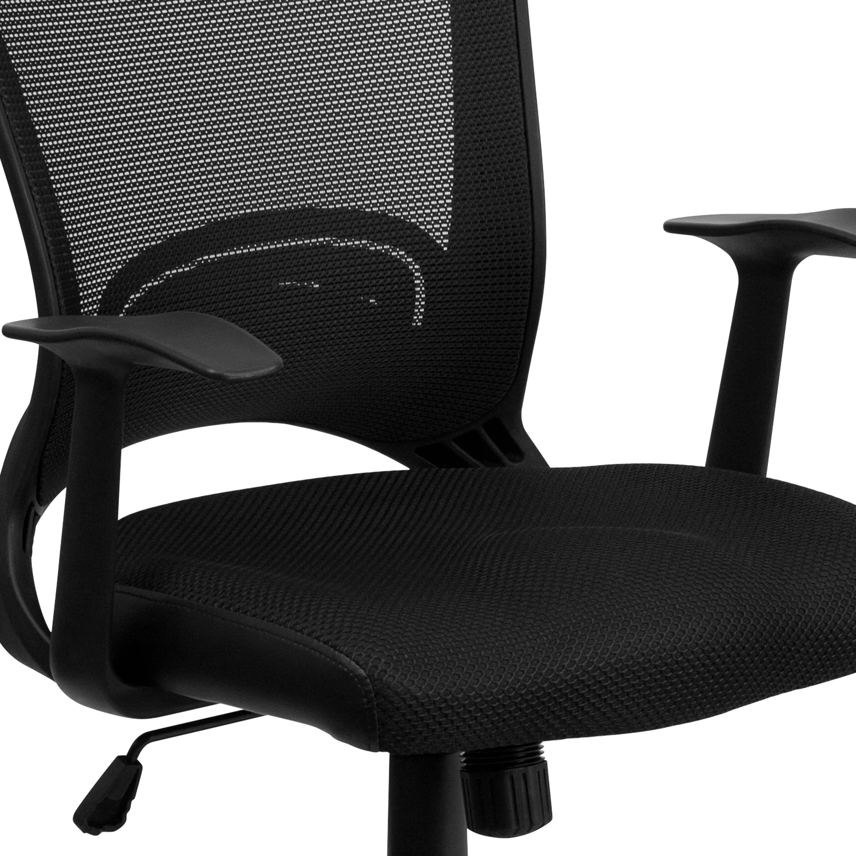 Black Mid-Back Task Chair HL-0007-GG