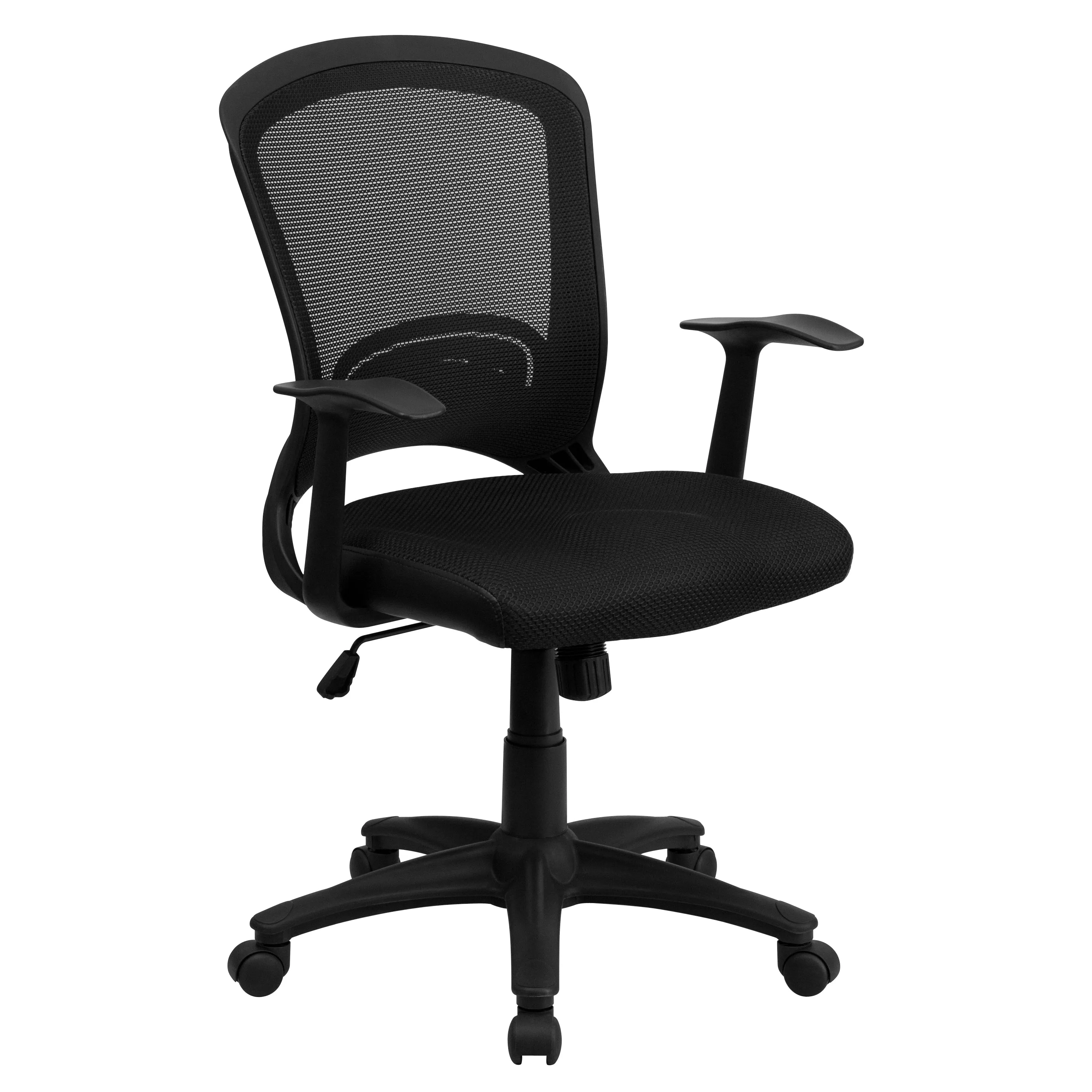 Black Mid-Back Task Chair HL-0007-GG