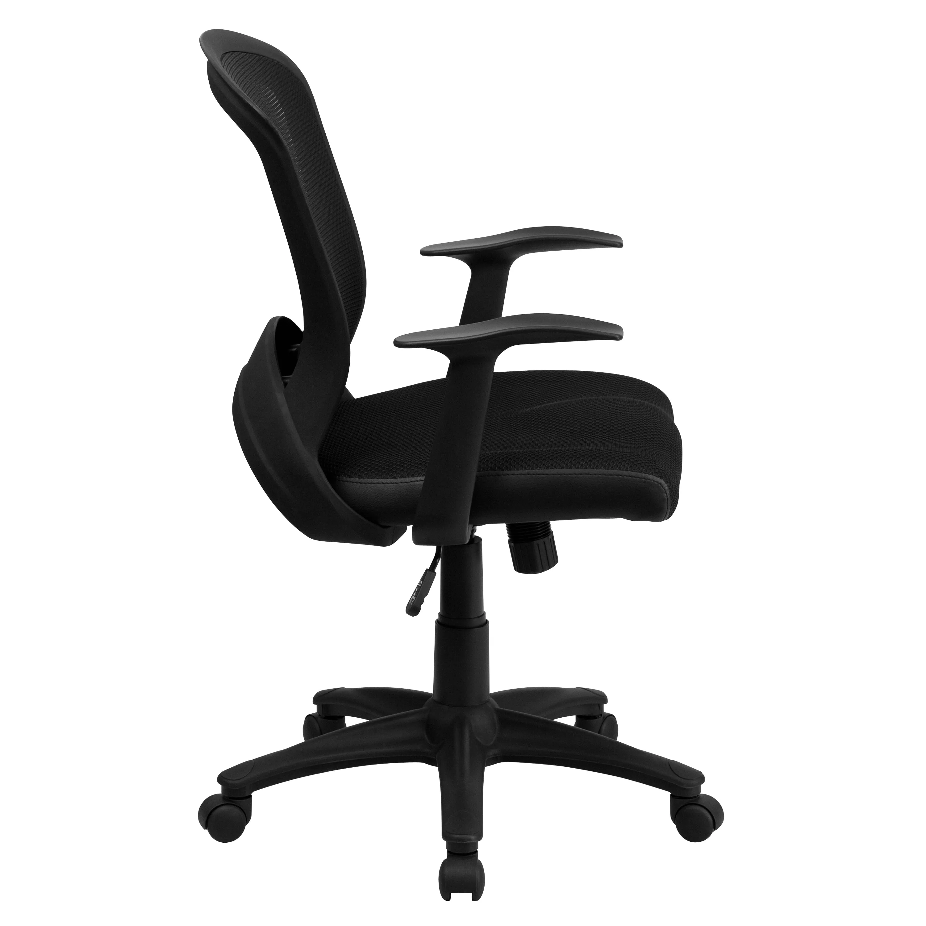 Black Mid-Back Task Chair HL-0007-GG