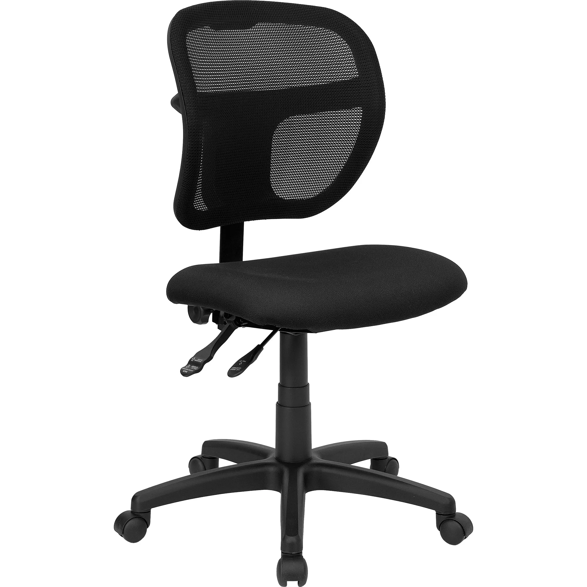 Black Mid-Back Task Chair WL-A7671SYG-BK-GG