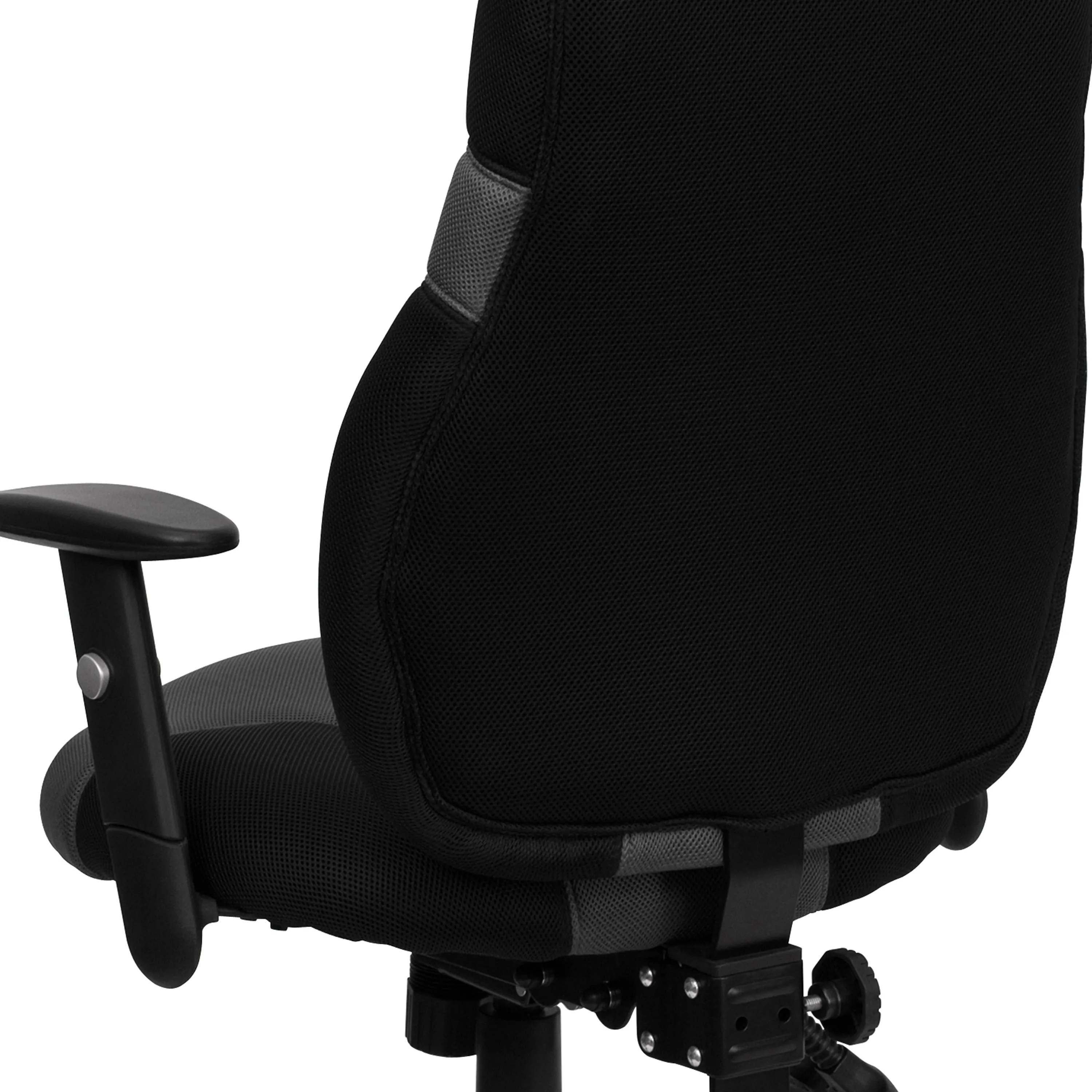 Black/Gray High Back Chair BT-6001-GYBK-GG