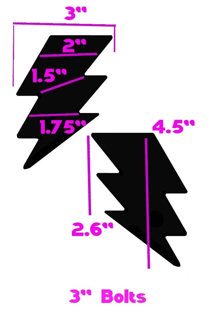 Blue Lightning Bolt Pasties