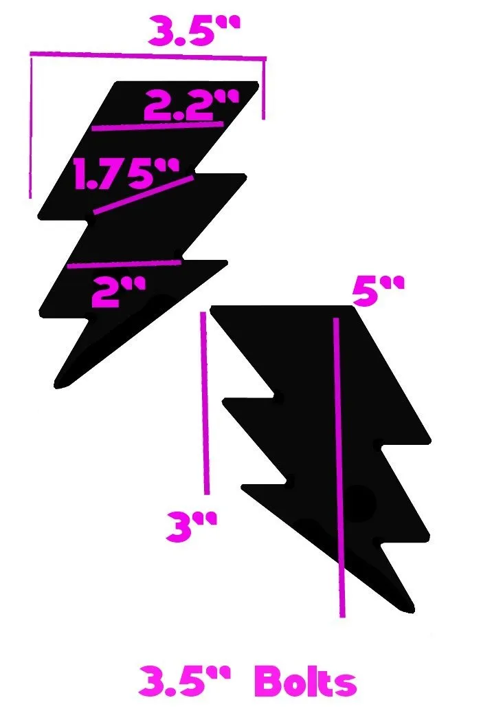 Blue Lightning Bolt Pasties