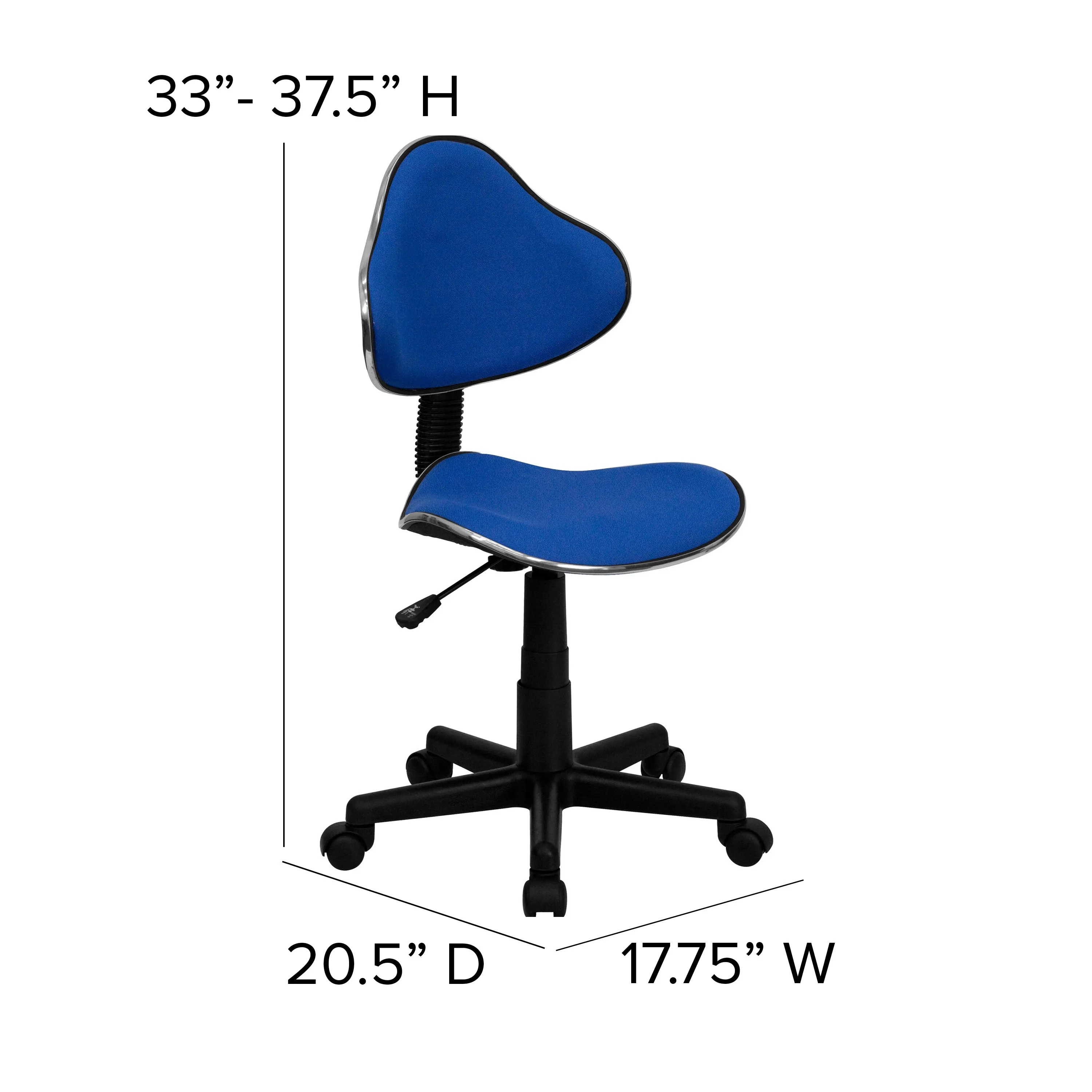 Blue Low Back Task Chair BT-699-BLUE-GG