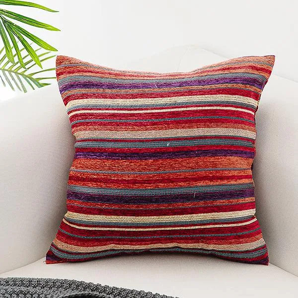 Bohemian Decorative Sofa Pillows, Geometric Pattern Chenille Throw Pillow for Couch, Decorative Throw Pillows