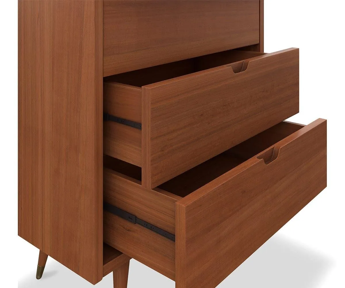 Bolig High Chest - Light Walnut Stain