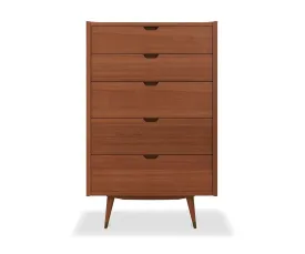 Bolig High Chest - Light Walnut Stain