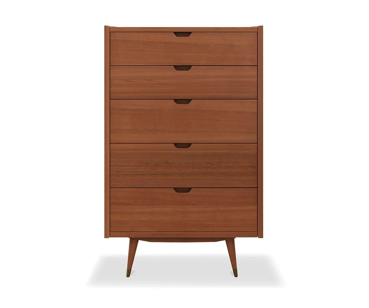 Bolig High Chest - Light Walnut Stain