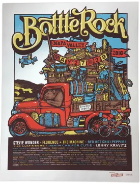 BottleRock 2016 Festival Poster 2 - Silver Edition