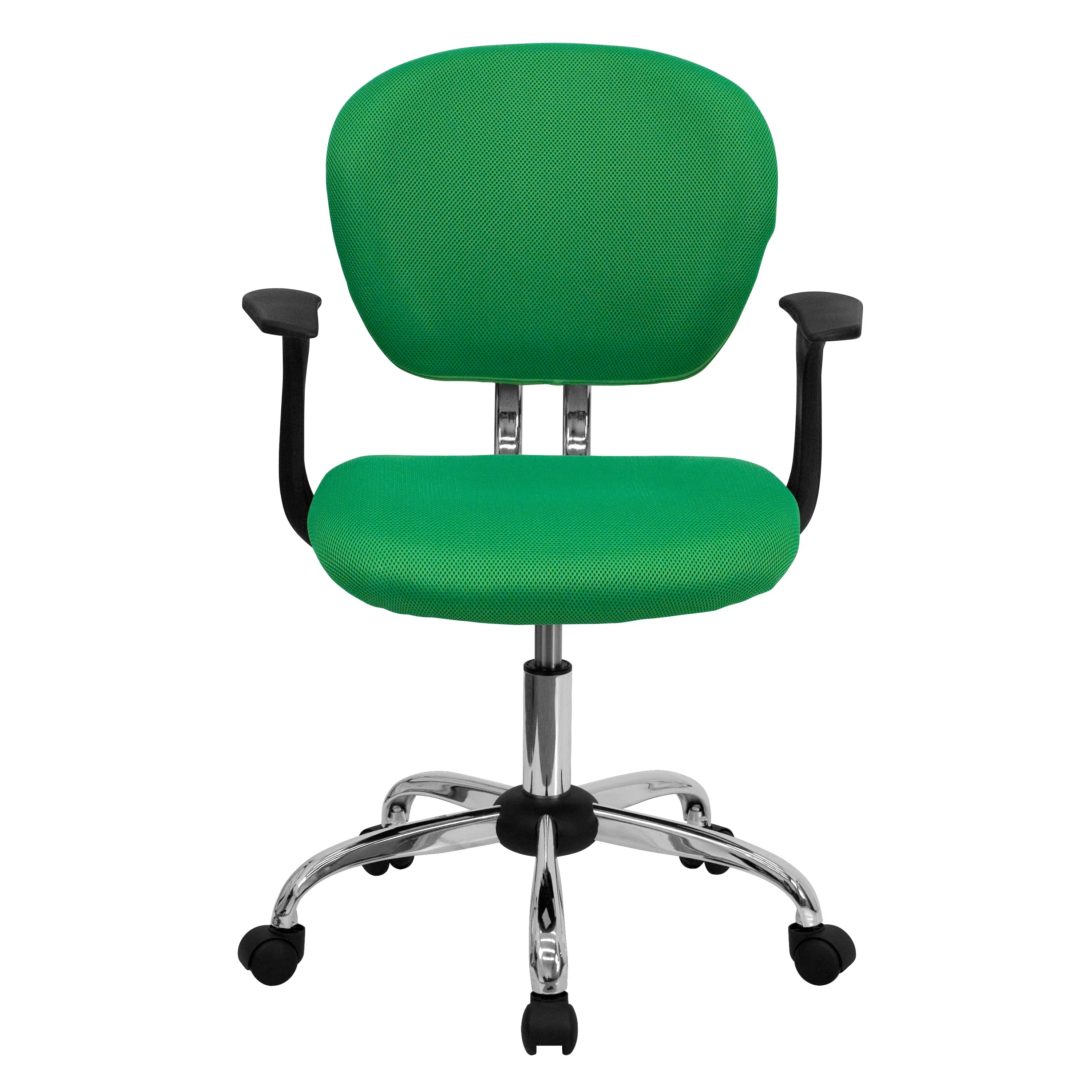 Bright Green Mid-Back Task H-2376-F-BRGRN-ARMS-GG