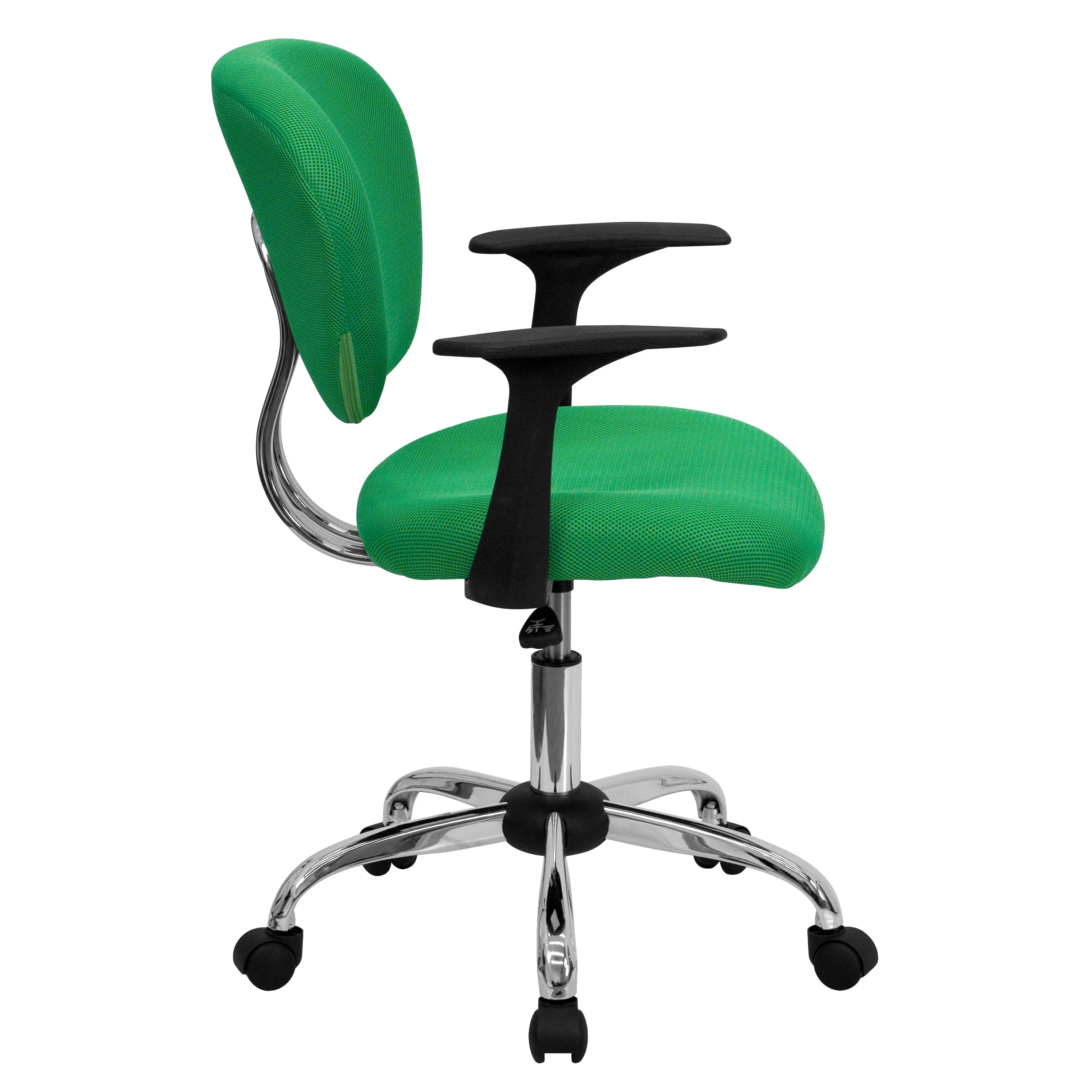 Bright Green Mid-Back Task H-2376-F-BRGRN-ARMS-GG