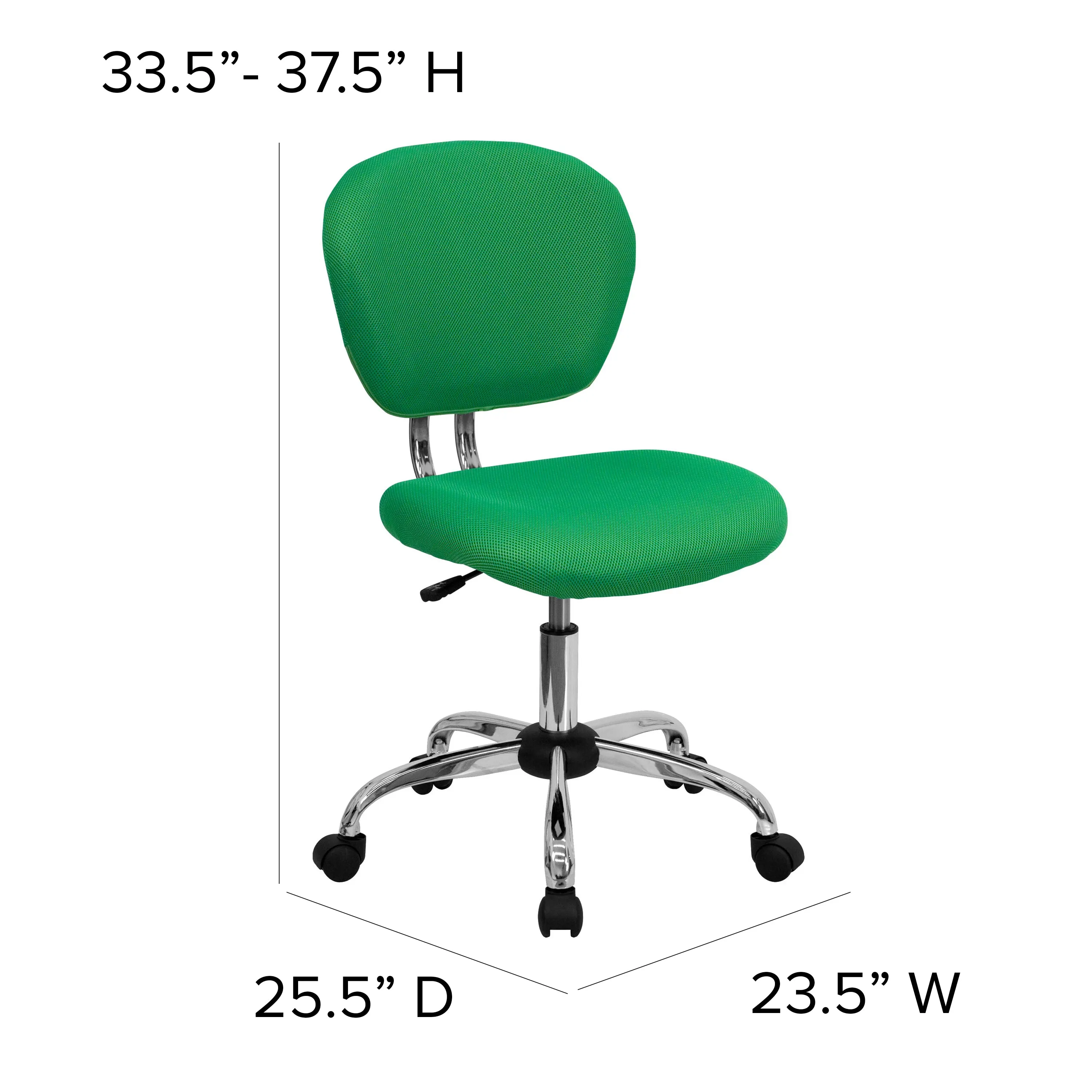 Bright Green Mid-Back Task H-2376-F-BRGRN-GG