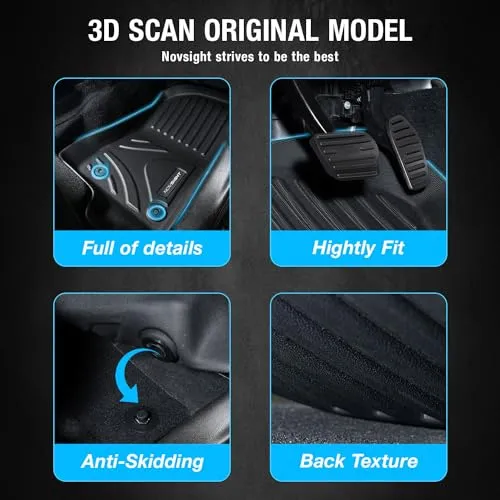 Chevrolet Traverse 2018-2023 6 Seats Floor Mats Custom Fit Car Mats TPE Liners