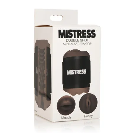 Curve Novelties Mistress Mini Double Stroker Mouth & Pussy - Dark