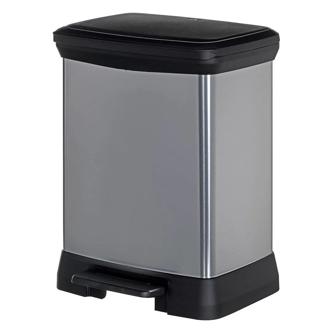 Curver Deco Bins Deco 28 L Rectangular Plastic Black, Grey