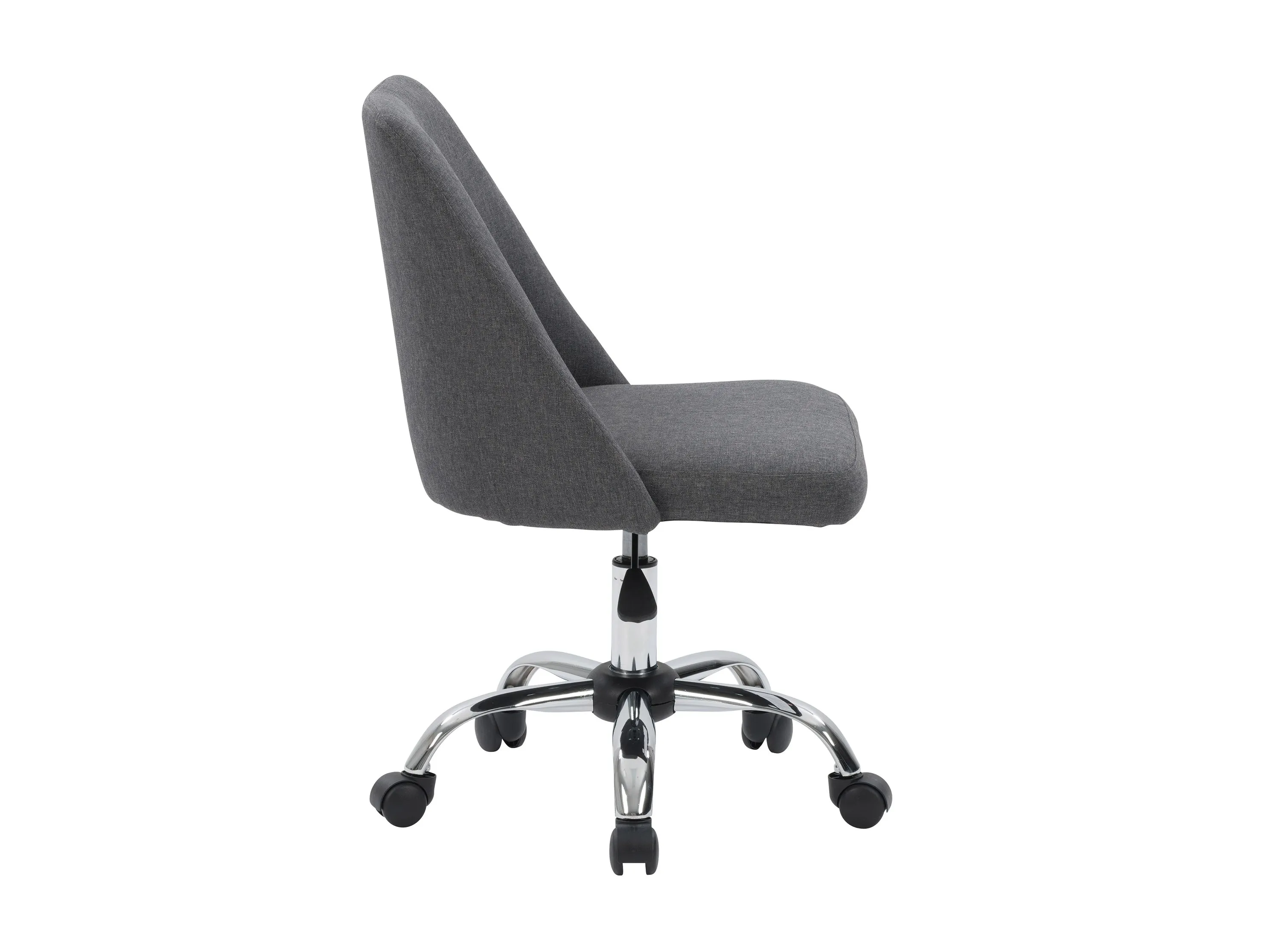 Dark Grey Armless Office Chair