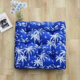 Digital Printed Square Floor Cushions- Palm Tree