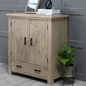 Distressed Pine Storage Cupboard