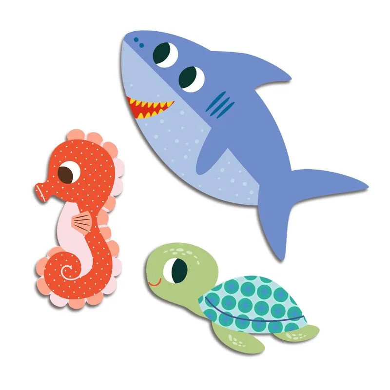 Djeco Sea Animals Toddler Sticker Set