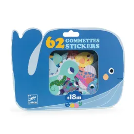 Djeco Sea Animals Toddler Sticker Set