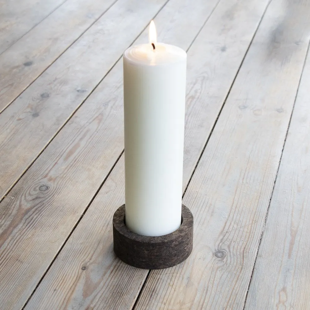 Eco Candle Holder | Smoked Cork