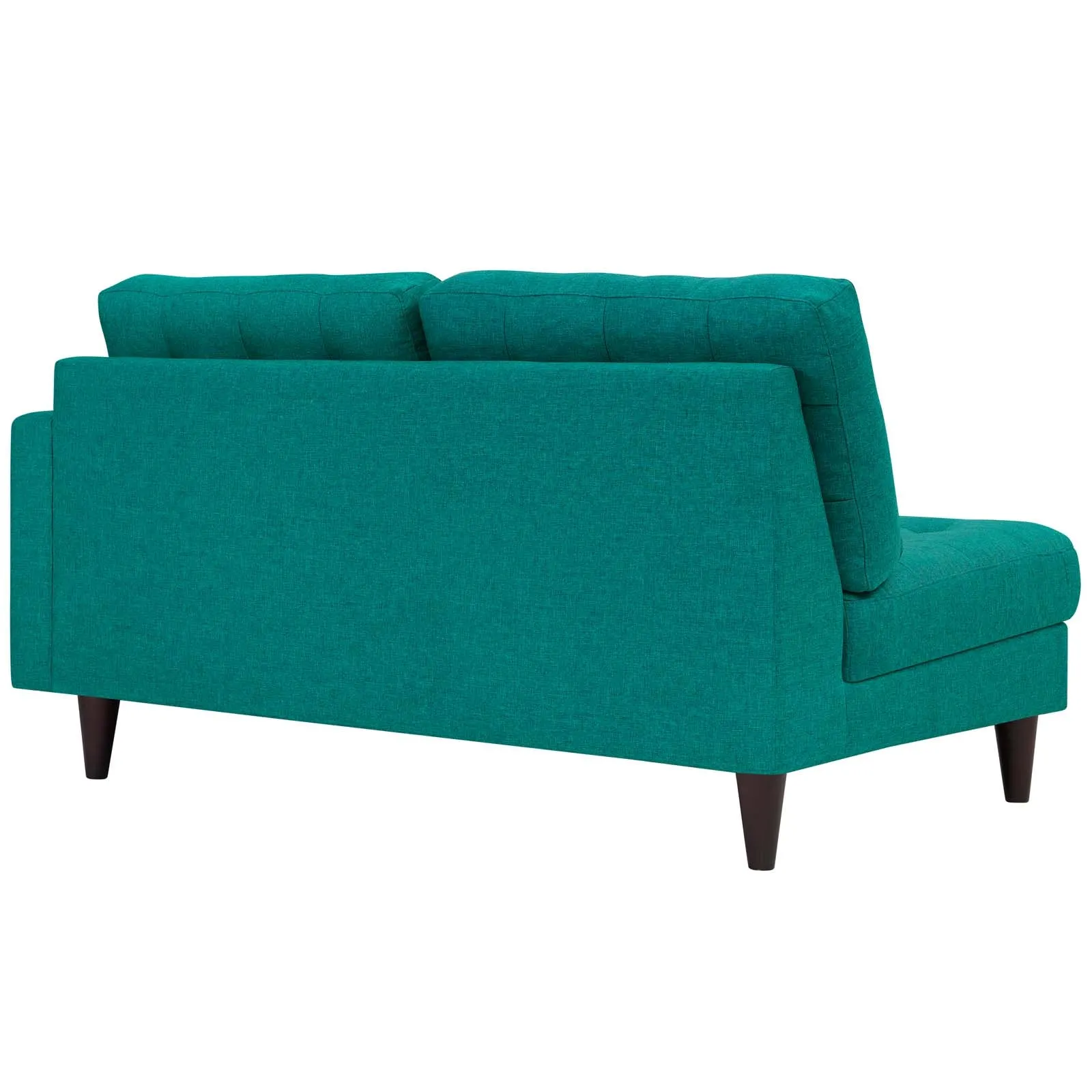 Empress Right-Facing Upholstered Fabric Loveseat