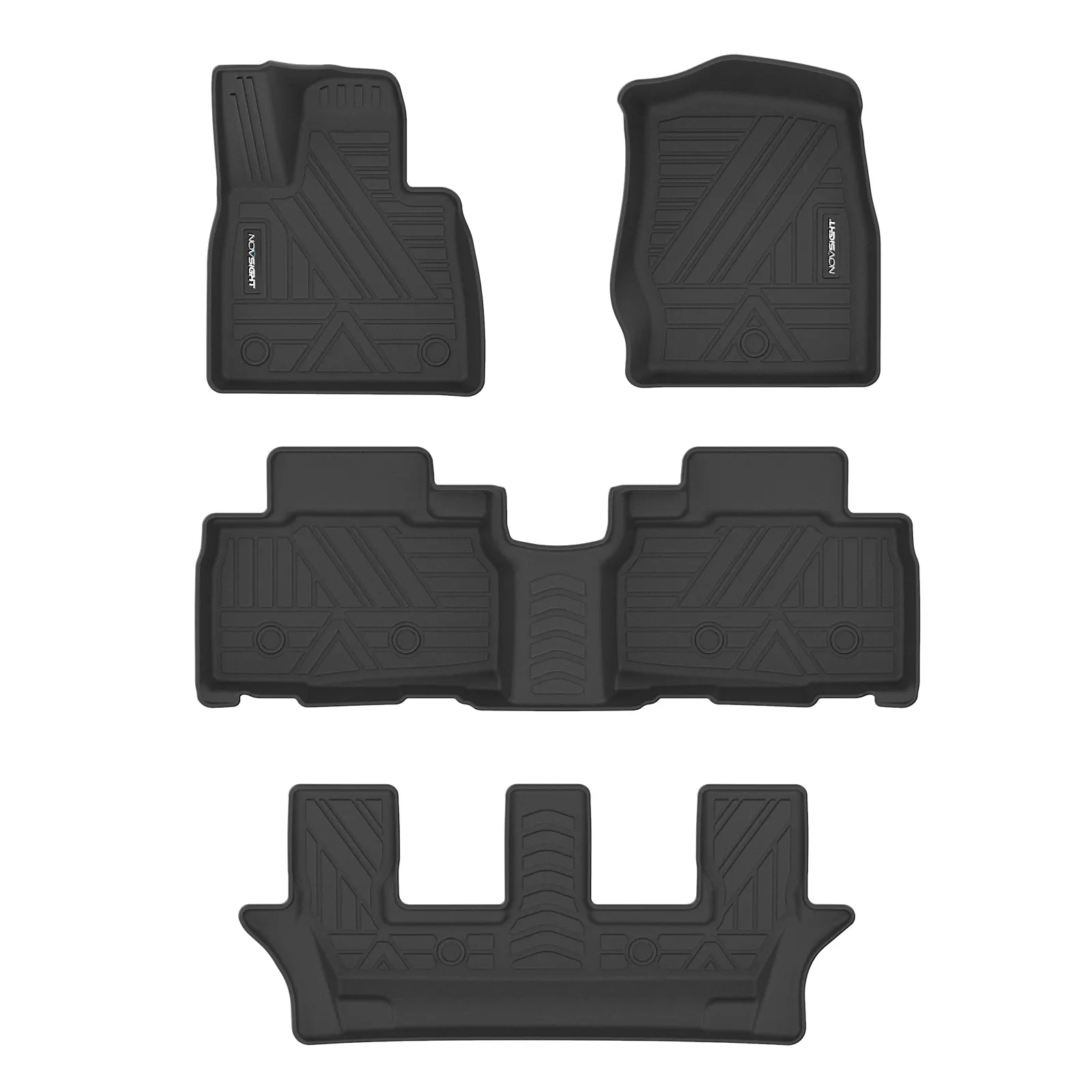 Ford Explorer 2020-2022 7 Seats Floor Cargo Mat Custom Fit TPE All Weather Protection