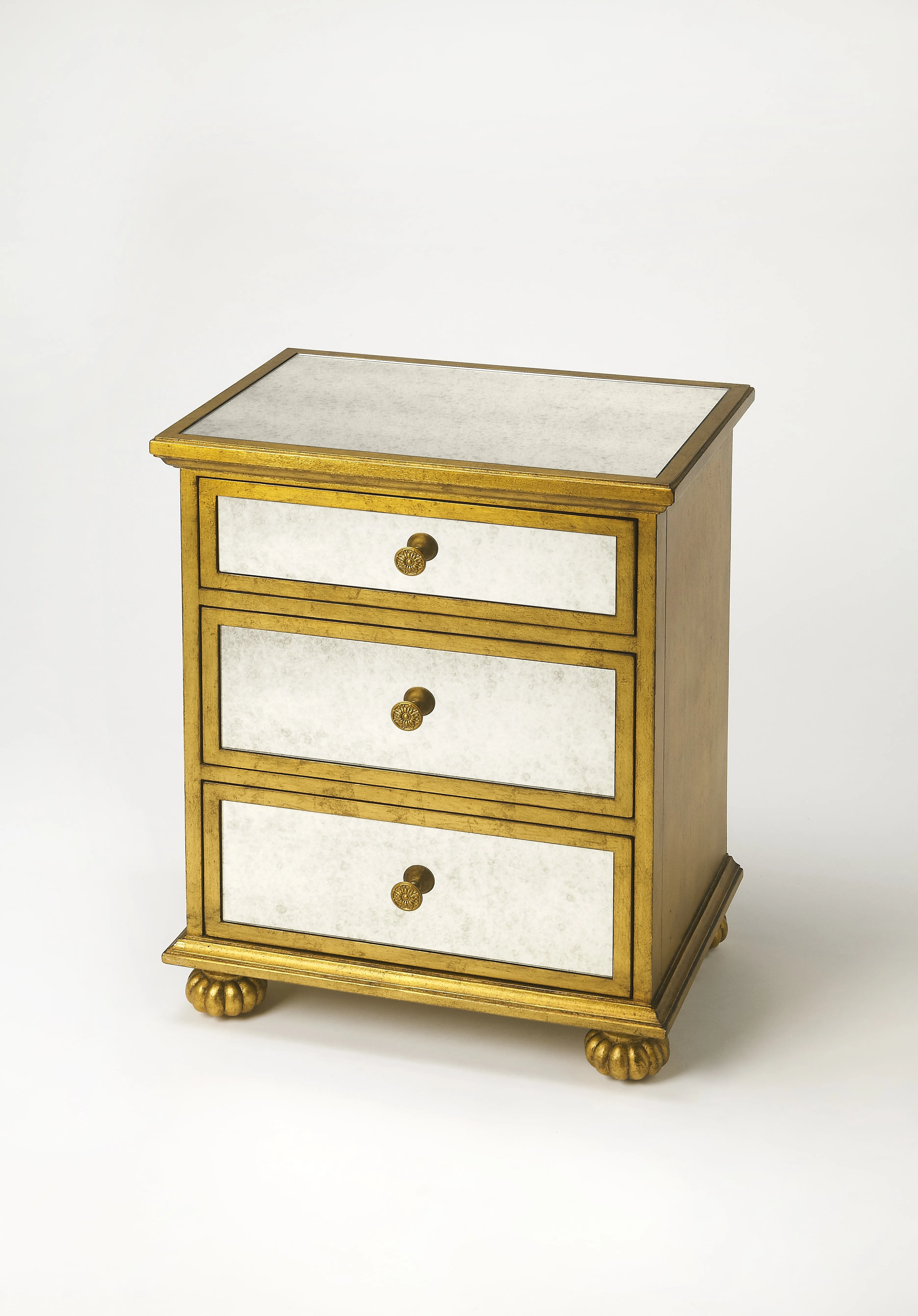 Grable Leaf Accent Chest in Gold  3519332