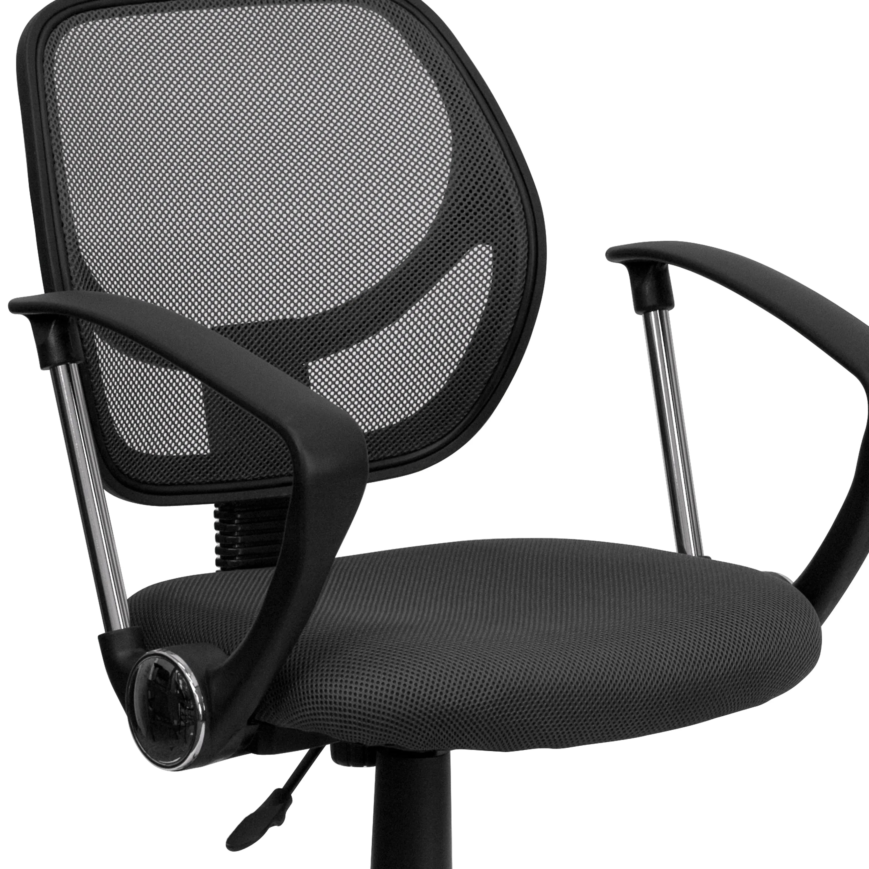 Gray Low Back Task Chair WA-3074-GY-A-GG