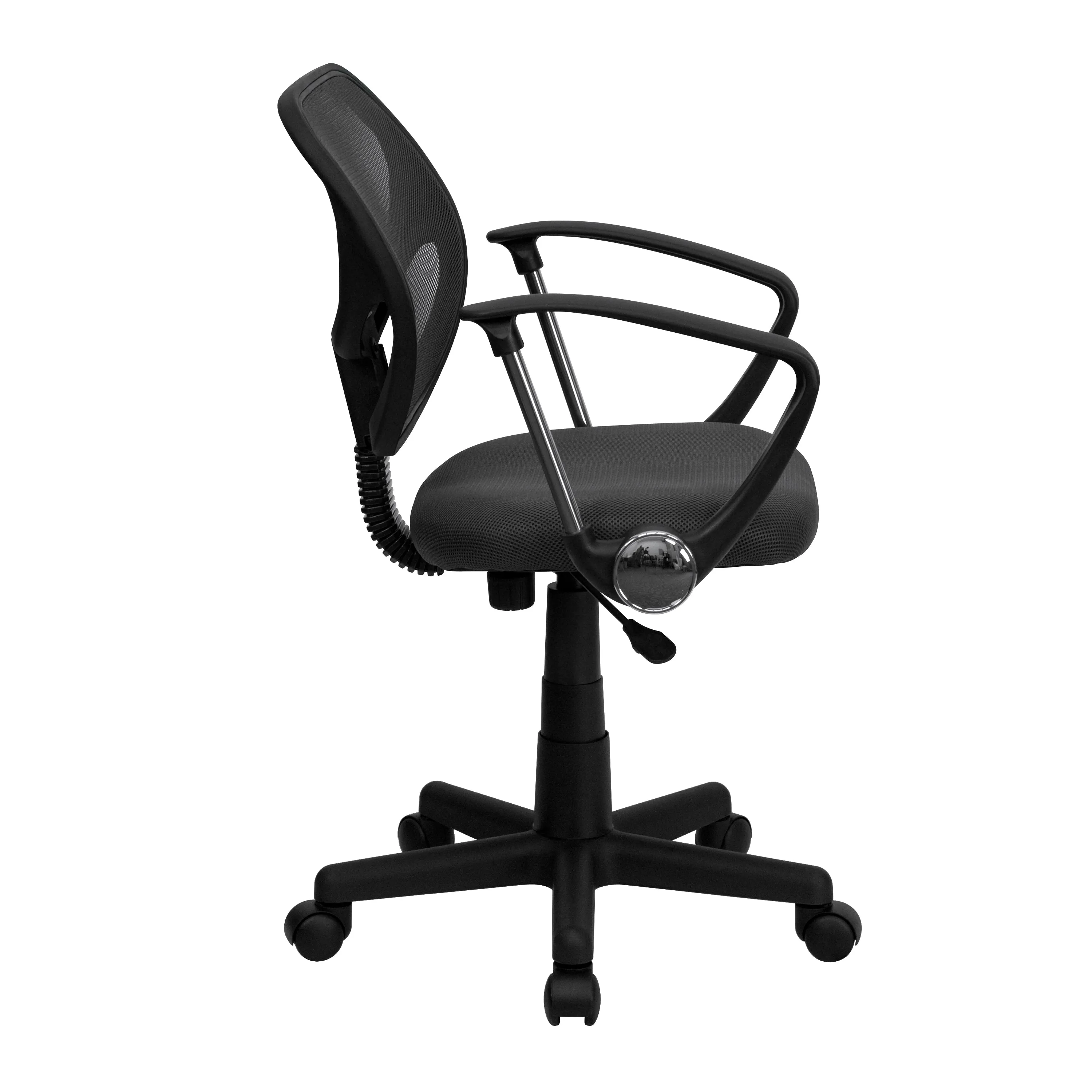 Gray Low Back Task Chair WA-3074-GY-A-GG