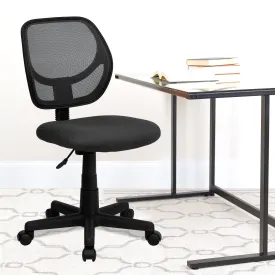 Gray Low Back Task Chair WA-3074-GY-GG